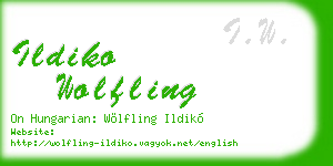 ildiko wolfling business card