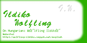 ildiko wolfling business card